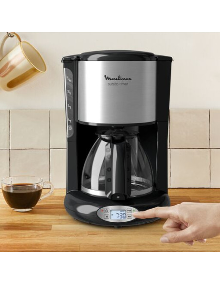 Cafetière Principio Program 10 à 15 tasses Noir