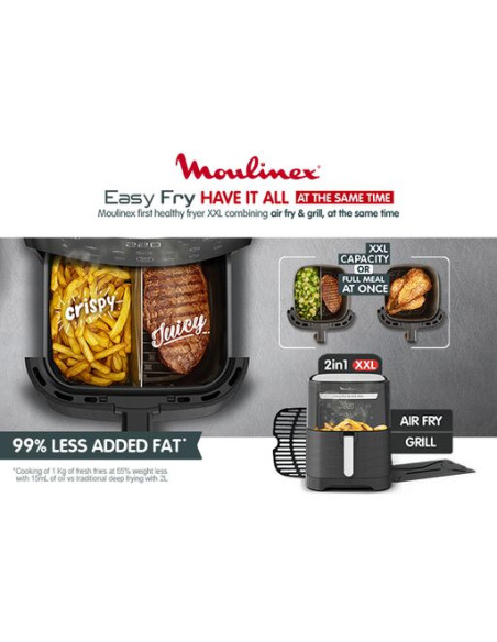 Friteuse Sans Huile Easy Fry & Grill XXL Noir