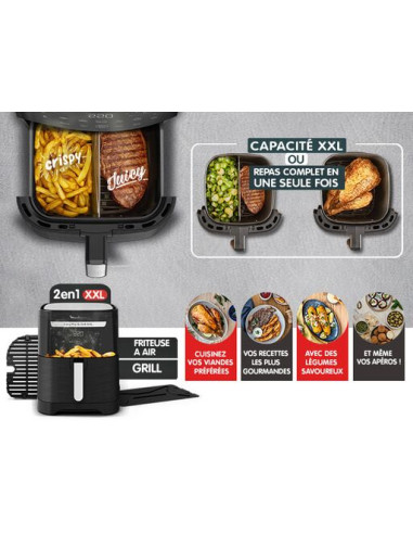 Friteuse Sans Huile Easy Fry & Grill XXL Noir