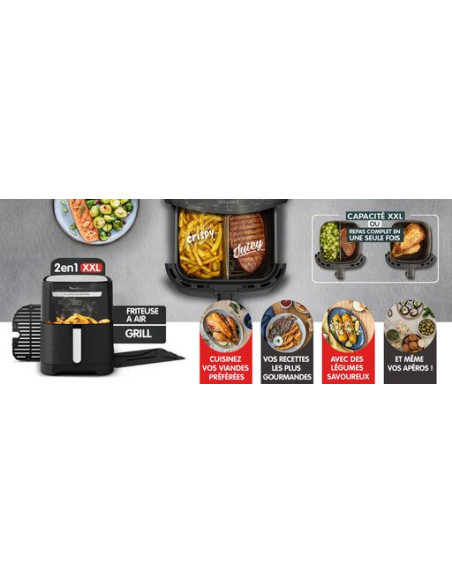 Friteuse Sans Huile Easy Fry & Grill XXL Noir