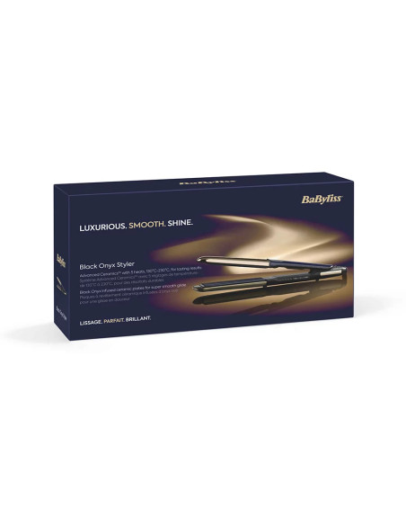 Lisseur Cheveux Black Onyx 2 en 1