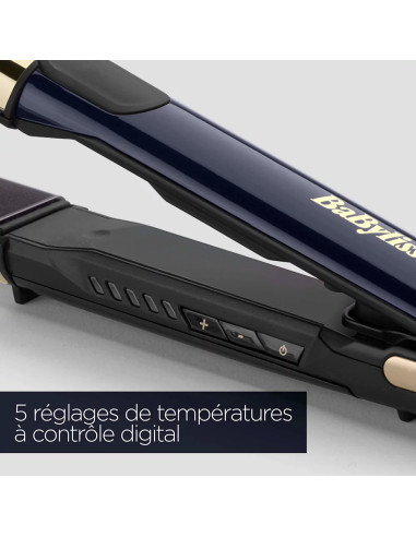 Lisseur Cheveux Black Onyx 2 en 1