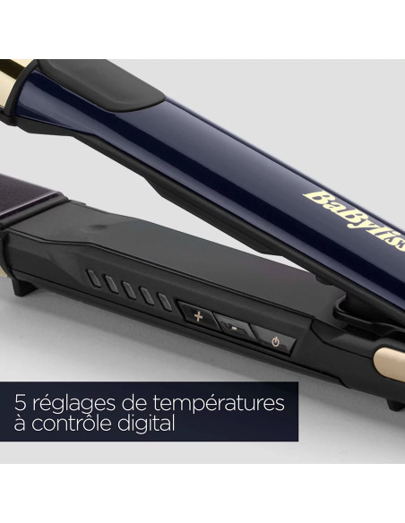 Lisseur Cheveux Black Onyx 2 en 1