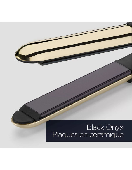 Lisseur Cheveux Black Onyx 2 en 1