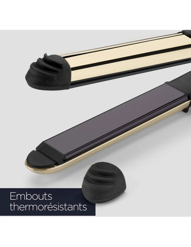 Lisseur Cheveux Black Onyx 2 en 1