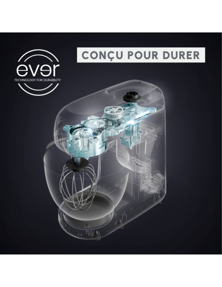 Robot Pétrin MasterChef 1100W Bake Partner Gris