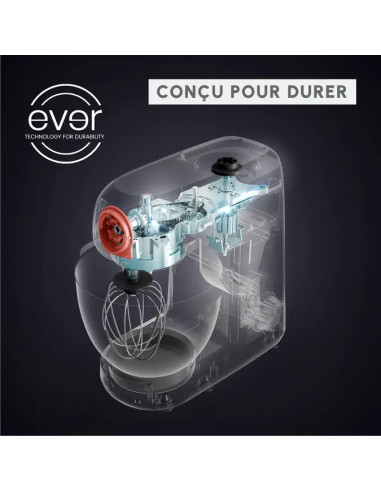 Robot Pétrin MasterChef 1100W Bake Partner Noir