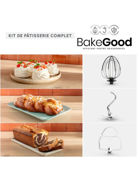 Robot Pétrin MasterChef 1100W Bake Partner Noir