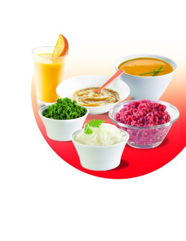 Moulinette 800W avec bol 1.5L Blanc