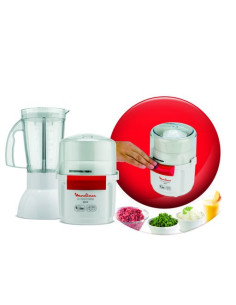 Moulinette 800W avec bol 1.5L Blanc 2