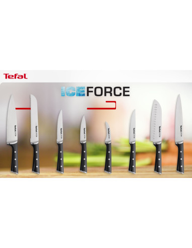 Set de 4 Couteaux Tefal Ice Force – Acier Inoxydable Haute Résistance