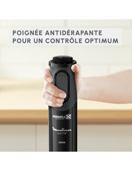 Mixeur Plongeant OptiChef 3en1 1000W