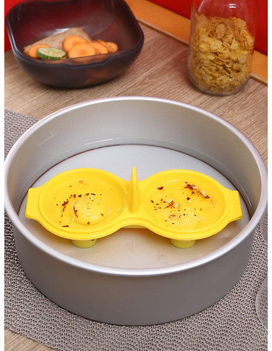 Pocheuse à Oeufs Double en Silicone