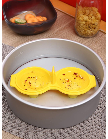 Pocheuse à Oeufs Double en Silicone