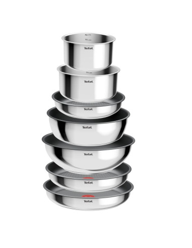 Batterie de cuisine Tefal Ingenio Cook Eat Inox 15 pièces