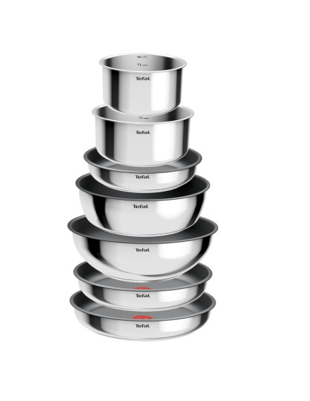 Batterie de cuisine Tefal Ingenio Cook Eat Inox 15 pièces Batterie de cuisine Tefal Ingenio Cook Eat Inox 15 pièces