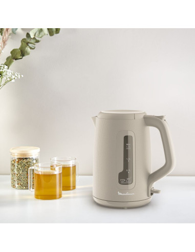 Bouilloire électrique Moulinex Morning BY2M0B10 – 1,7 L Gris Chaud