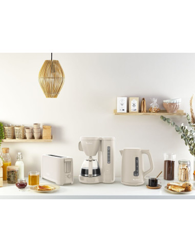 Bouilloire électrique Moulinex Morning BY2M0B10 – 1,7 L Gris Chaud
