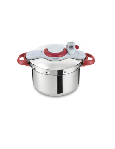Cocotte Clipso Minute Easy 6L – Rouge & Blanc