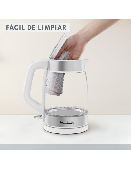 BOUILLOIRE ELECTRIQUE 1.7L + VERRE TRANSPARENT BOUILLOIRE ELECTRIQUE 1.7L + VERRE TRANSPARENT