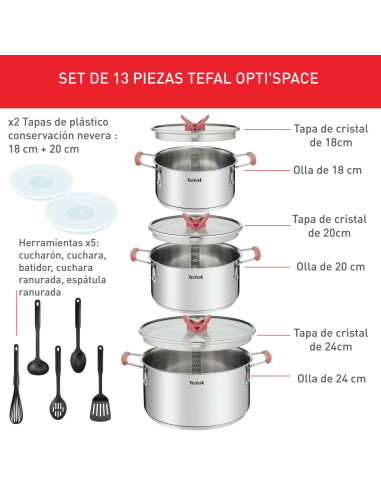 Batterie de Cuisine Tefal 13 Pièces