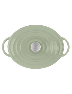 Faitout Ovale 34X26cm Fonte Lov - Vert 2