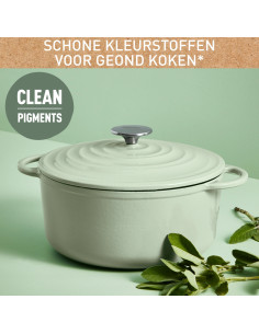 FAITOUT OVALE 34X26CM FONTE LOV - VERT 2