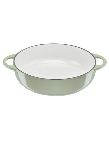 Faitout Peu Profond Fonte LOV Vert (28CM)