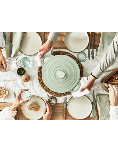 Faitout Peu Profond Fonte LOV Vert (28CM)