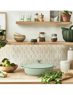 Faitout Peu Profond Fonte LOV Vert (28CM) 2