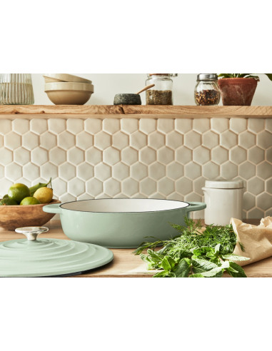 Faitout Peu Profond Fonte LOV Vert (28CM)