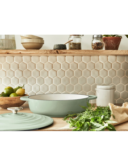 Faitout Peu Profond Fonte LOV Vert (28CM)