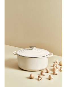 Faitout Fonte LOV Beige 25cm 2