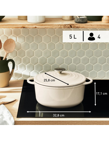 FAITOUT 25CM FONTE LOV BEIGE