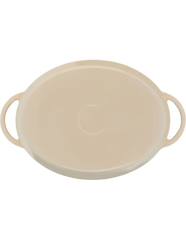 Faitout Cast Iron Lov Ovale 34*26cm  Beige