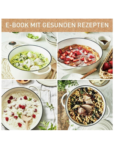 Faitout Cast Iron Lov Ovale 34*26cm  Beige