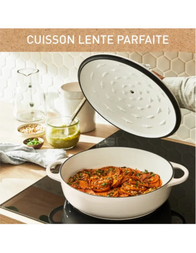 Faitout Cast Iron Lov Peu Profond 28cm