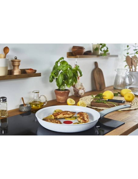 Natural Chef POELE Ceramique Blanc - 24CM