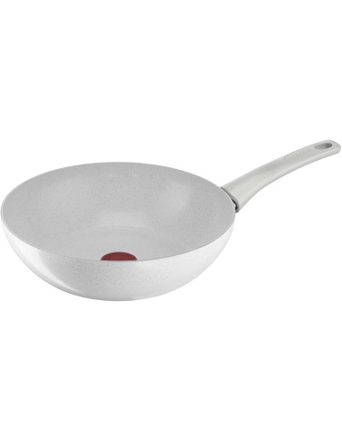 NATURAL CHEF WOK 28CM CERAMIQUE BLANC