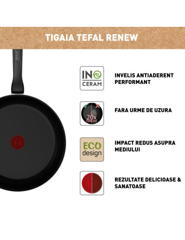 Renew Black Poele 20CM Ceramique NOIR