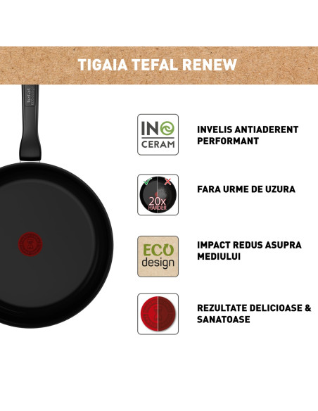 Renew Black Poele 20CM Ceramique NOIR