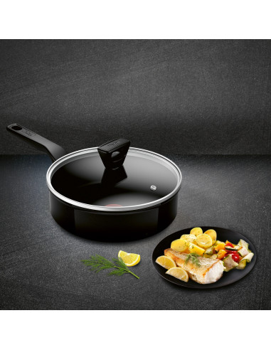 Renew Black Sauteuse 24cm Céramique Noir