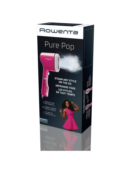 Défroisseur Vapeur à Main Rowenta Pure Pop Slim Rose - 1300W