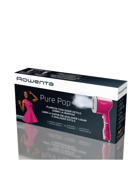 Défroisseur Vapeur à Main Rowenta Pure Pop Slim Rose - 1300W