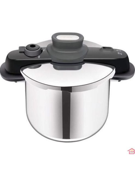 Cocotte Tefal Secure Compact - 6L Inox Cocotte Tefal Secure Compact - 6L Inox