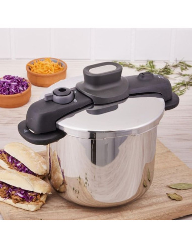 Cocotte Tefal Secure Compact - 6L Inox