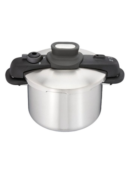 Cocotte Tefal Secure Compact - 8L Inox Cocotte Tefal Secure Compact - 8L Inox