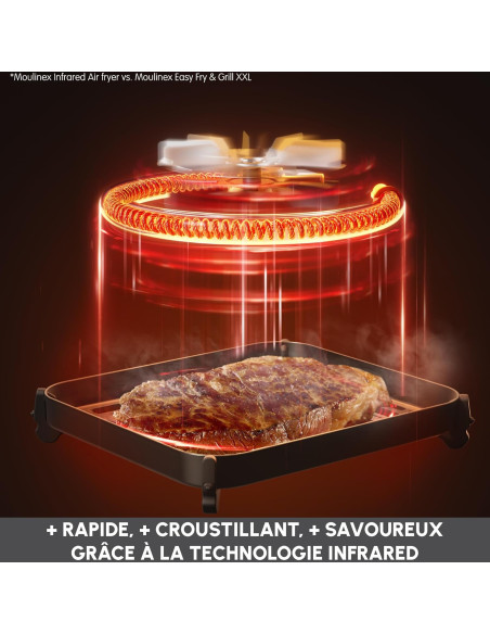 Friteuse Sans Huile Moulinex Easy Fry Infrared 7L Friteuse Sans Huile Moulinex Easy Fry Infrared 7L