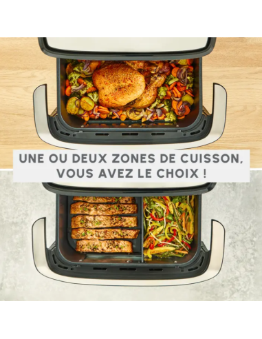 Dual Easy Air Fryer Flex - 7 programmes - 9L