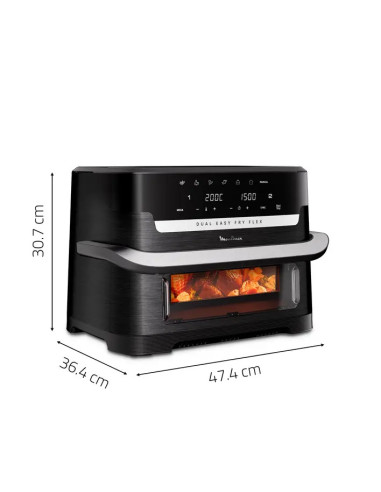 Dual Easy Air Fryer Flex - 7 programmes - 9L